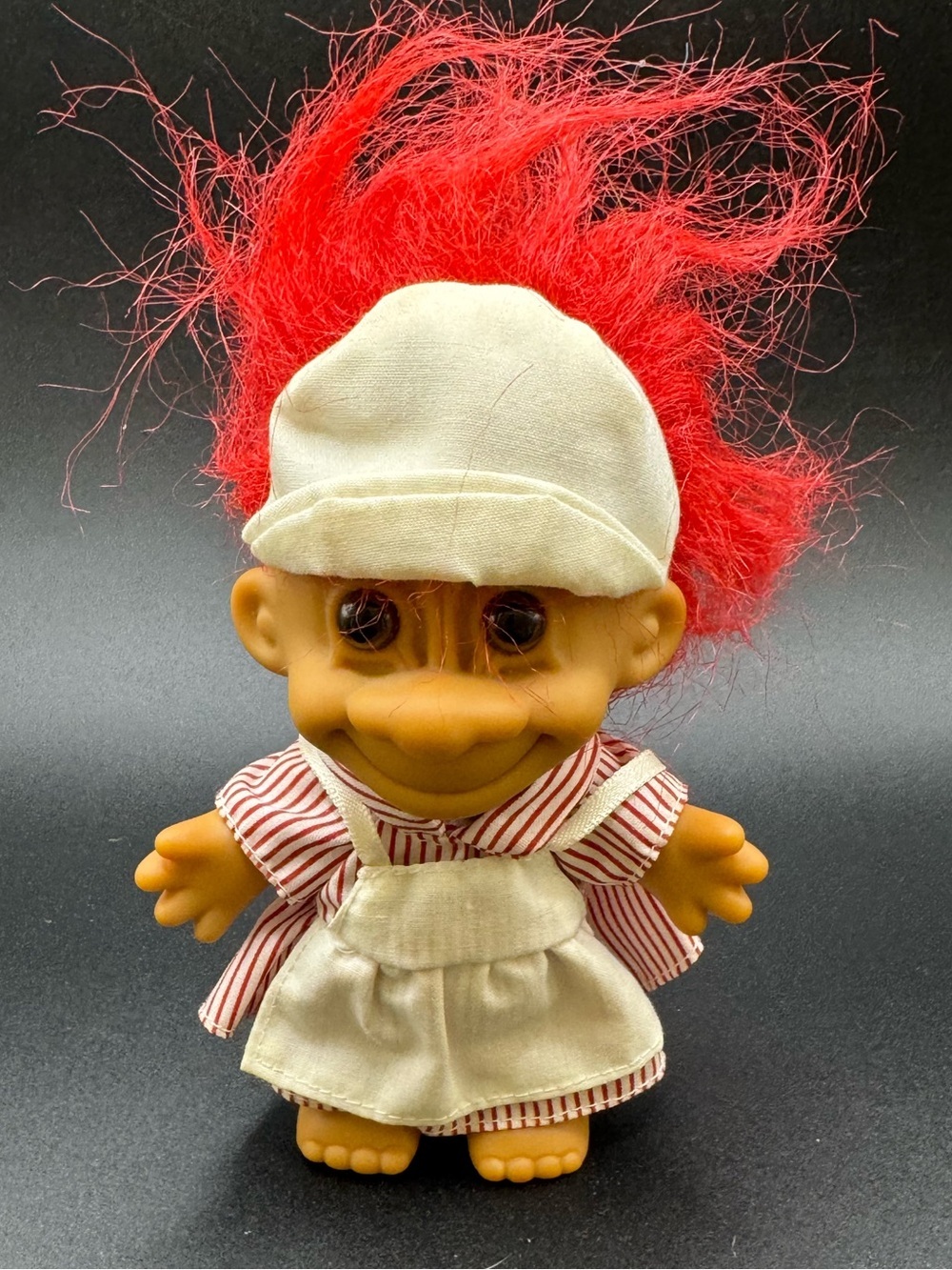 Russ Troll Doll 5" Candy Striper Girl #18428 Hospital Medical Volunteer Teen